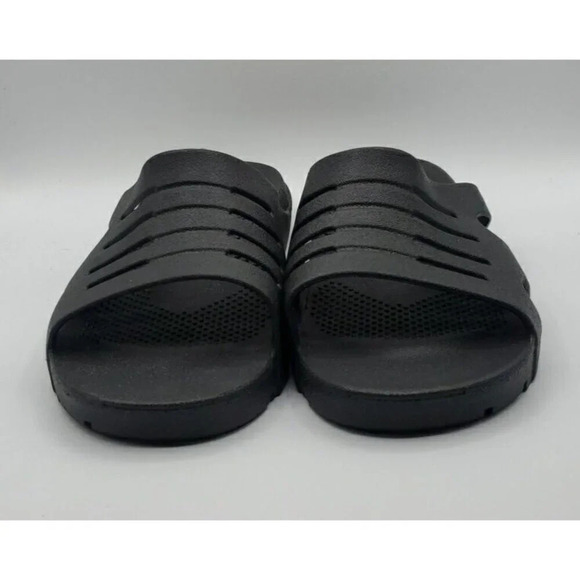 Okabashi Eurosport Slides Sandals Mens XXL Size 12 - 13 Black Gray Water Shoe - Picture 2 of 12
